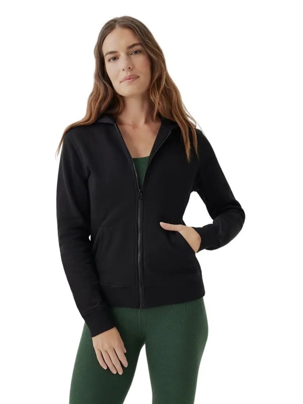 PACT Organic Cotton Brushed Fleece Zip Hoodie